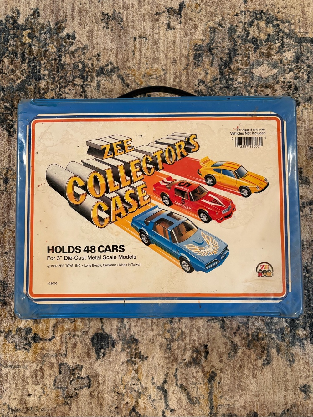 Vintage 1982 ZEE Die Cast Collector's 48 Carry Case With 47 Trucks & Race Cars